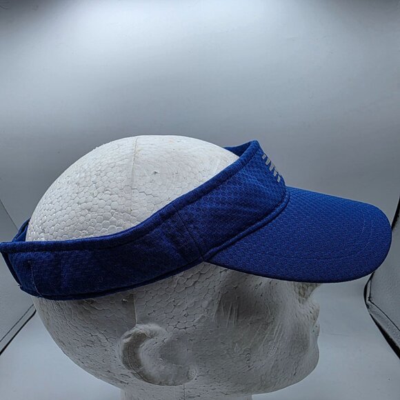 New Balance Performance Visor Unisex Adjustable Blue Running Athletic Sports Hat - Picture 4 of 7